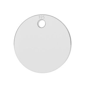 Round tag pendant, BL 2 - 12 MM / 0,40 1H (KC-9)