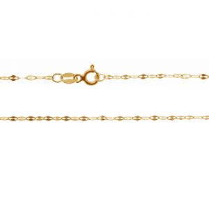 Gold chain with clasp, anchor with tags, gold 14K, SG-FBL 030 45 cm
