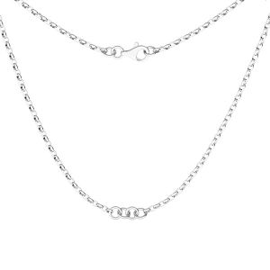 Necklace base, sterling silver 925, S-CHAIN 29 (ROLO OVAL 0,35X0,60)