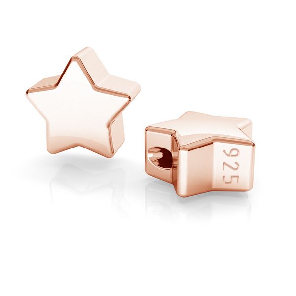Star bead pendant, sterling silver, ODL-00478