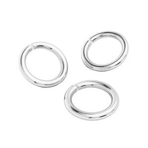KC-0,50x2,00 - Open jump rings, sterling silver 925