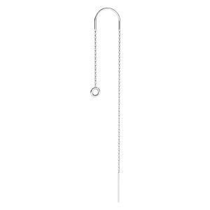 Cable box chain earring (base), KLA-35