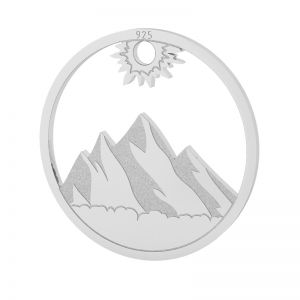 Mountain pendant, sterling silver 925, LKM-2131