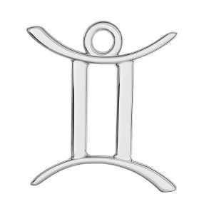 Gemini zodiac pendant, sterling silver 925, ODL-00570