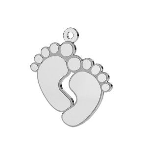 Baby feet pendant, sterling silver, LKM-2009
