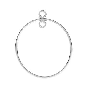 Round earrings 2,4 cm loops base S-EARRING 022