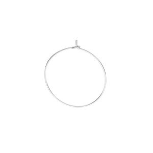 Round ear wire, sterling silver, BZ 13