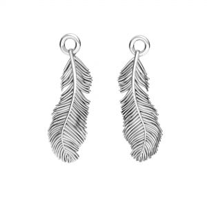Feather pendant, silver 925, ODL-00622