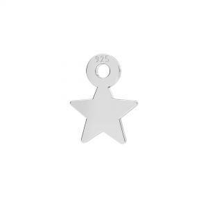 Star mini pendant, sterling silver, LKM-2336 - 0,50