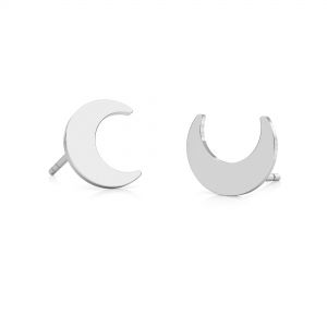 Moon earrings, sterling silver 925, LK-2241 KLS - 0,50