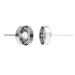 Round earrings for resin, sterling silver 925, FMG ROUND 7 MM KLS - 2,10 MM
