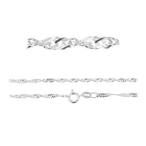 S 25 (45 cm), singapore chain sterling silver
