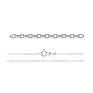 A 030 (50 cm), anchor chain for celebrity necklace, sterling silver