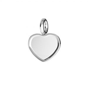 Pendant - Swarovski Heart base*sterling silver 925*HKSV 2808  6MM CON 1H ver.2