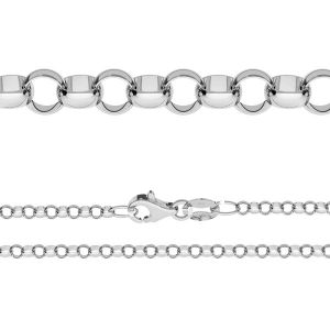 Rolo Chain*sterling silver 925*ROLO 055 ver.3,30 (40 cm)