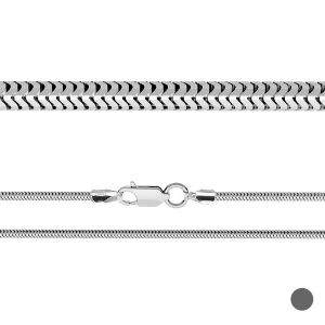 Flexible snake chain*sterling silver 925*CSTD 2,4 (34 cm)