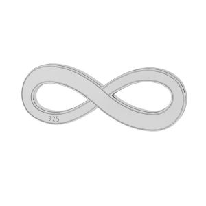 Infinity sign pendant, sterling silver, LKM-2021