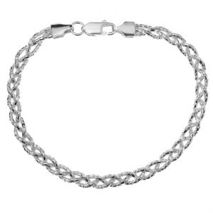 Coreana bracelet chain*sterling silver 925*PLE CORD 1,5 3P 19 cm