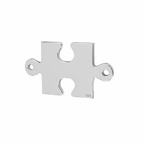 Puzzle pendant connector*sterling silver 925*LKM-2421 - 0,50 11,1x19 mm