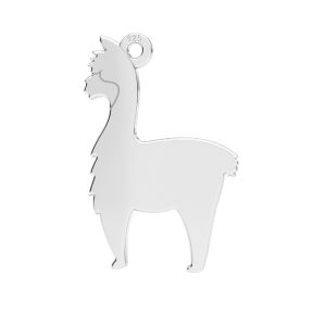 Alpaca pendant*sterling silver 925*LKM-2369 - 0,50 16x19 mm