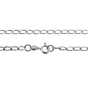 Curb chain 0,3 cm*sterling silver 925*PDD  70 40 cm