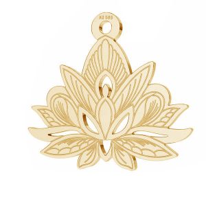 Lotos flower pendant*gold 585*LKZ14K-50049 - 0,30 14,4x15,8 mm