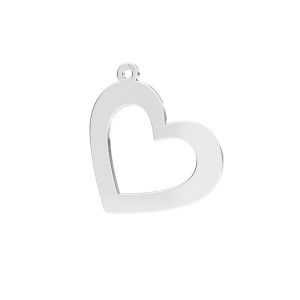 Heart pendant*sterling silver*LKM-2634 - 0,50