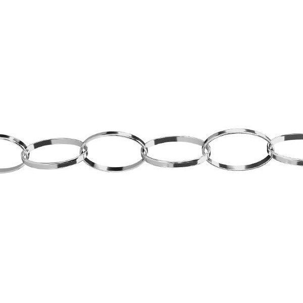 Oval bulk chain*sterling silver AG 925*SOW 0,8x8,2 mm