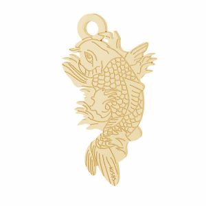 Fish Koi pendant*gold 585*LKZ14K-50090 - 0,30 10,6x19,2 mm