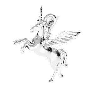 Unicorn pendant*sterling silber 925*ODL-00778 15,5x16,2 mm
