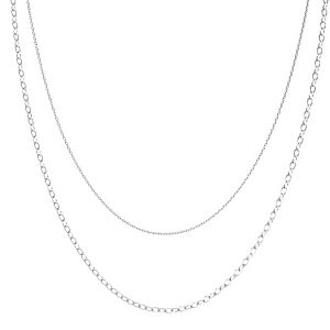 Necklace base*sterling silver 925*CHAIN 46 (A 030 / A 050)