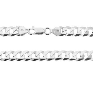Curb chain*sterling silver 925*PD 180 6L 50 cm