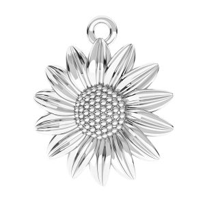 Flower pendant*sterling silver 925*ODL-00790 16x18,5 mm