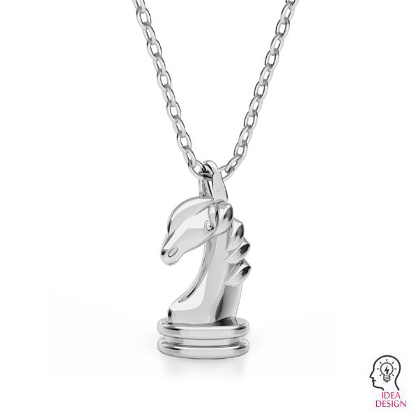 Personalized Horse Name Pendant Necklace (Silver, Gold, Rose Gold) -  Cucciolo & Cavallo