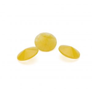 Yellow chalcedon 12 mm, semi-precious stone