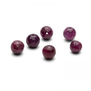 Ruby beads 6 MM GAVBARI, gemstone