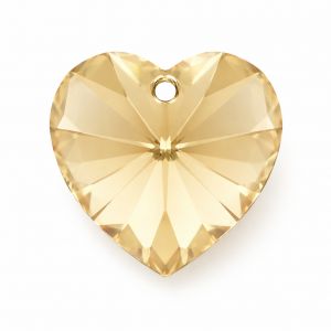 Heart-shaped crystal pendant 18.0 x 17.5 mm - 6202 MM 18.0 x 17.5 CRYSTAL GS