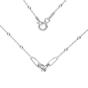 Necklace base, sterling silver 925, S-CHAIN 2 (A 030) - 41 cm