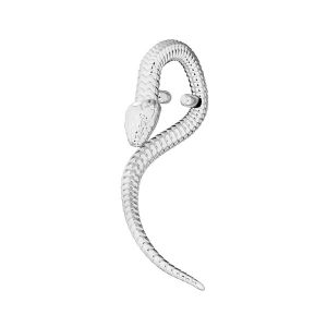 Snake pendant - setting for stones*sterling silver 925*OWS-00101 12x27,4 mm