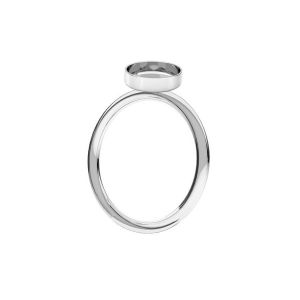 Round ring resin base, sterling silver 925, RING FMG-R - 2,10 6x17,4 mm