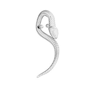 Snake pendant - setting for stones*sterling silver 925*OWS-00130 12x27,4 mm
