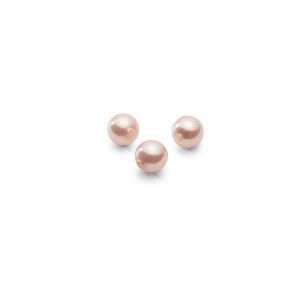 Round natural pearls pink 4 mm with 1 holes, GAVBARI PEARLS 1H