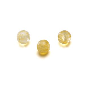 ROUND bead stone, Lemon 6 MM GAVBARI, semi-precious stone