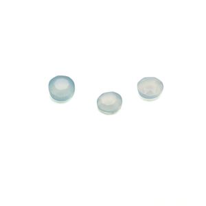 Round stone, flat back, 3 mm Blue onyx, GAVBARI