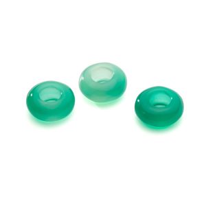 DONUT green onyx 5x12 mm GAVBARI, semi-precious stone