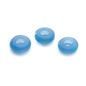 DONUT blue onyx 5x12 mm GAVBARI, semi-precious stone