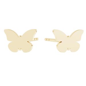 Earrings - butterfly*gold 585 14K*KLS LKZ14K-50114 5,4x8 mm - 0,30 mm