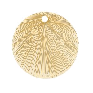 Round pendant*gold 585*LKZ14K-50122 - 0,30 13x13 mm