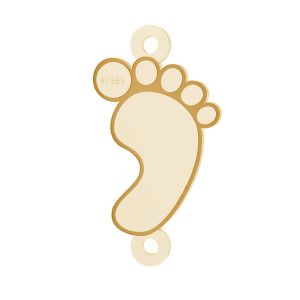 Baby feet pendant connctor*gold 585*LKZ14K-50176 - 0,30 7x17 mm