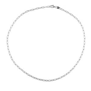 AFL 070 45 cm, Paperclip chain, sterling silver 925